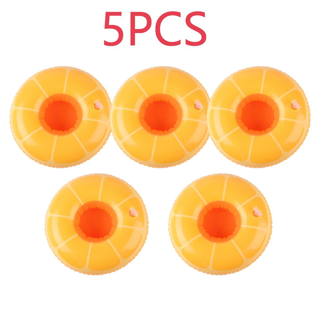 1PC Inflatable Drink Holder Pool Floats Floating Cup Holder PVC Beverage Float for Pool Party Beach Summer Accessories