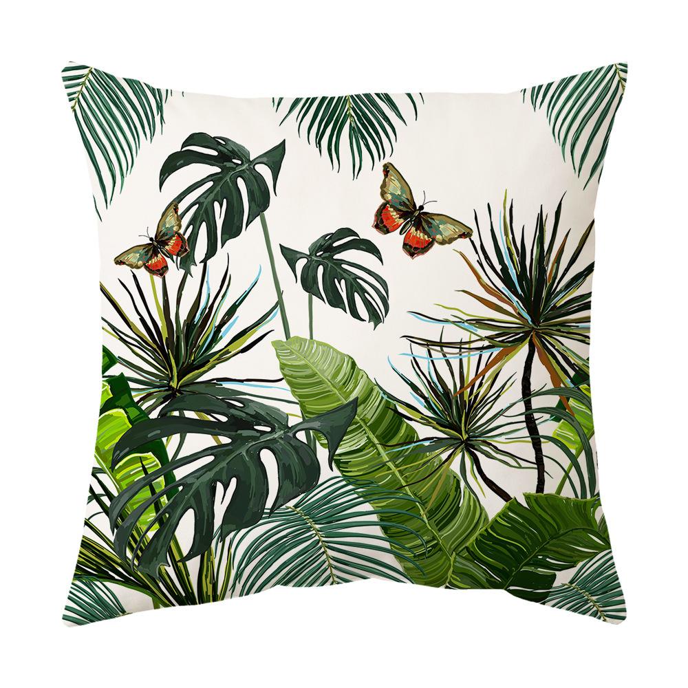 Neue Tropische Pflanze Grüne Blätter Regenwald Kissenbezug Kissen Kissenbezug Digitaldruck