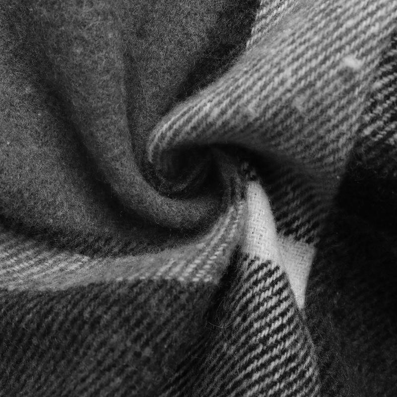 2025 Herbst Damen Karierte Schnürweste Jacke mit Revers