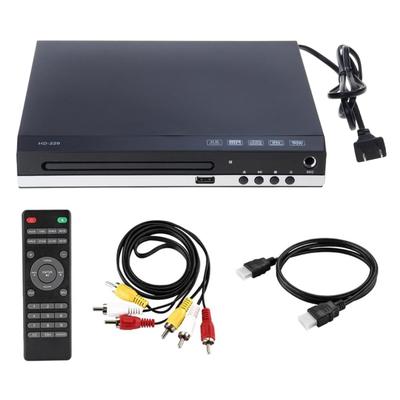 Mini DVDs Player for TV Plays All RegionsFree 1080P 4K UHD Quality Video DVDs Player USB Port and Remote Included