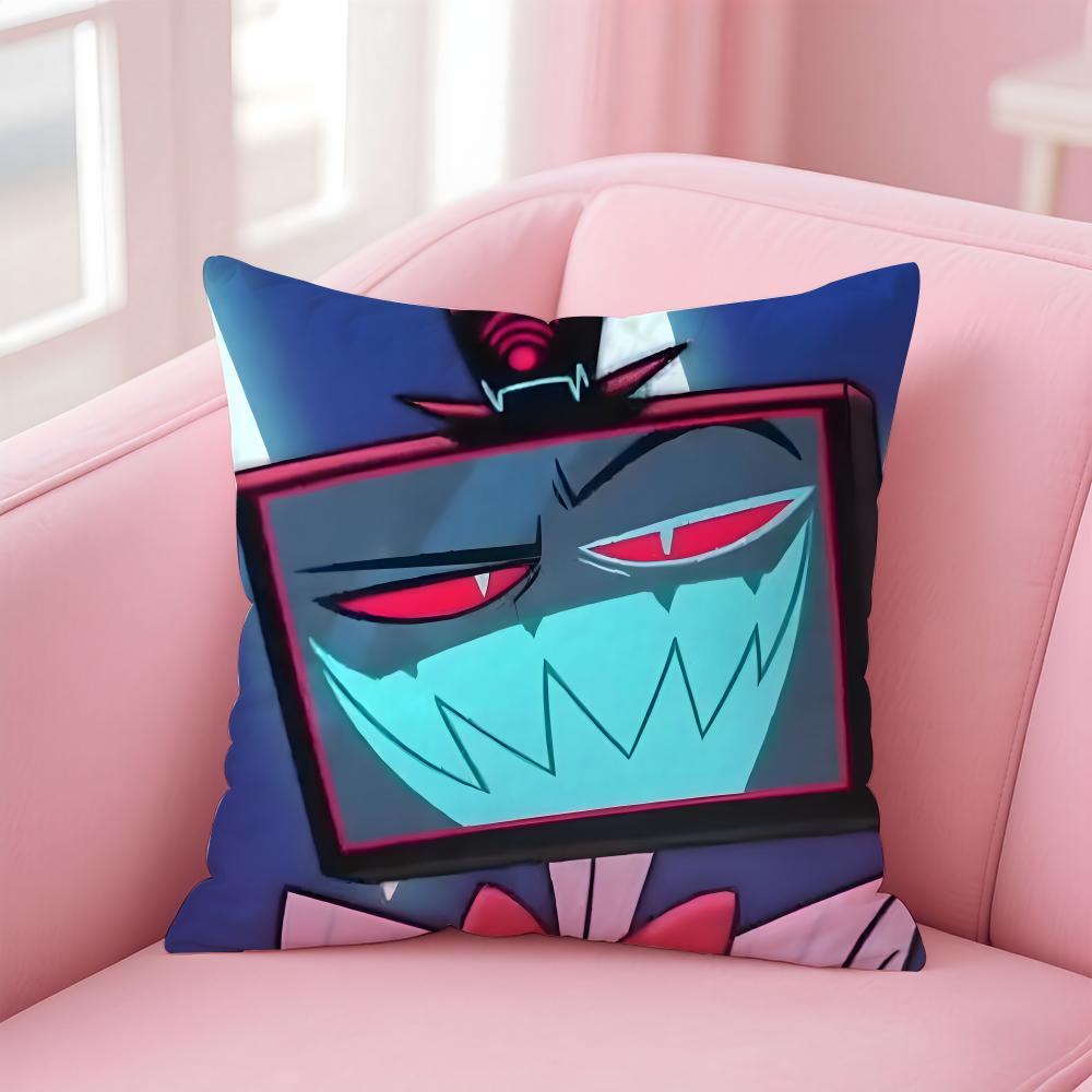 popular anime H-HazbinS H-HotelS Cushion Cover Comfortable Reversible Pillow Cover Ideal for Car Sofa Bedroom & Beyond