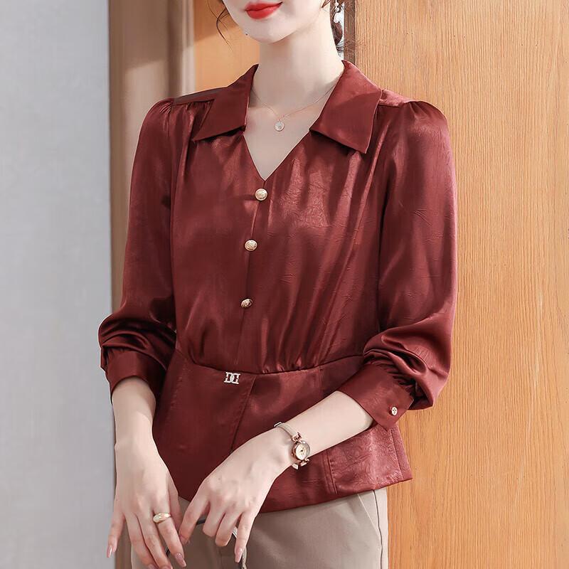 Xue Xi Mama Women s Plus Size Chiffon Blouse 2XL