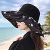 Sunscreen fisherman vinyl sun hat children summer UV protection sunshade sunscreen fashion foreign style face cover show small face