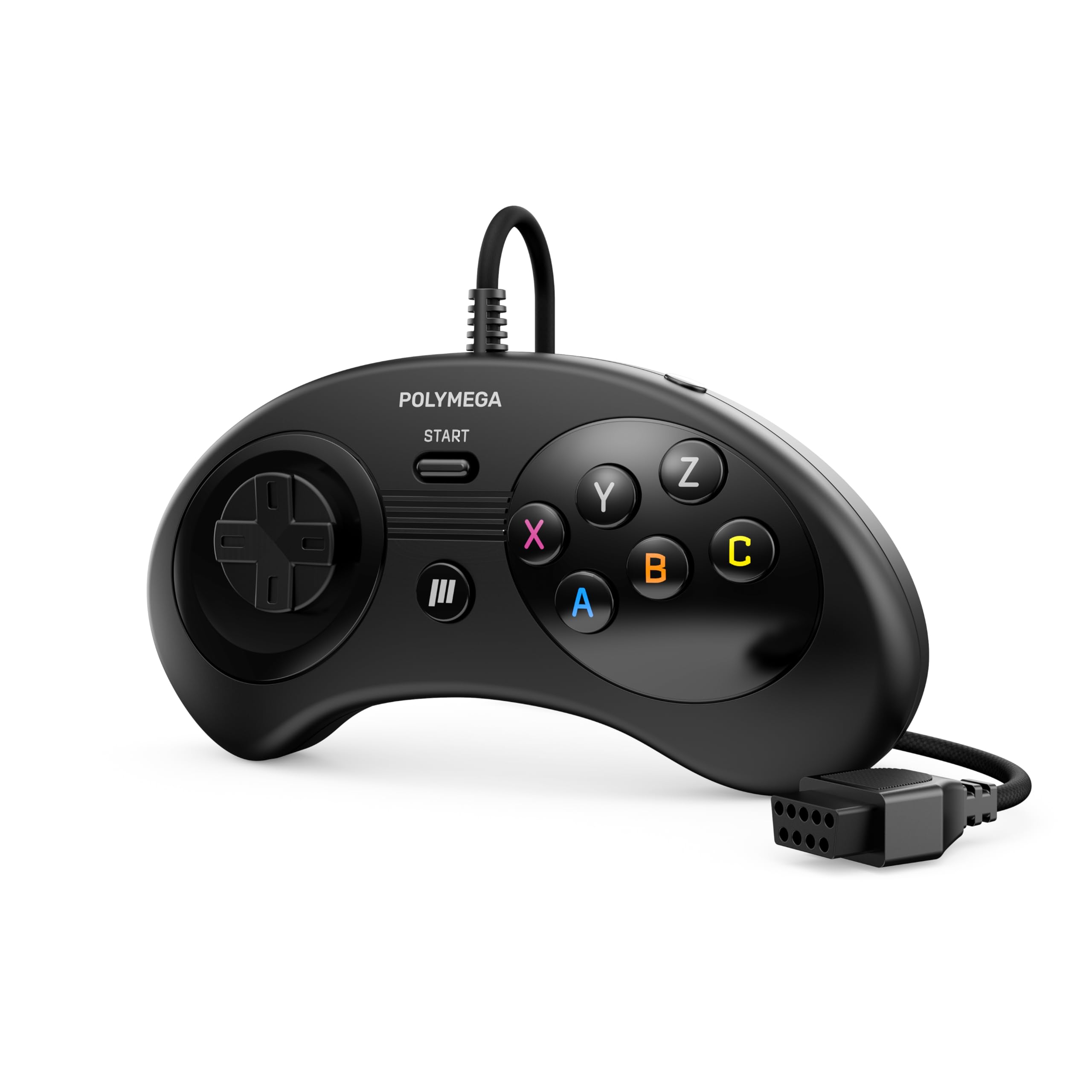 

Polymega RC03 Mega Compatible Original Port Compatible Wired Game Controller кабель Оснащений кнопкою HOME Технічні характеристики як модуль EM03 в комплекті