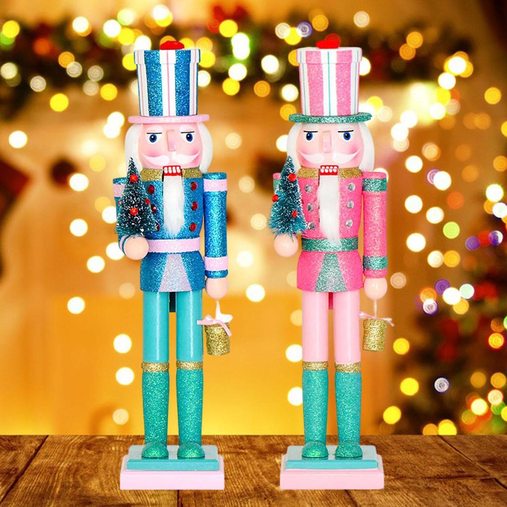 Christmas Nutcracker Decor Traditional Ornament Nutcracker Figure Statue for Shelves Party Decor Countertop Festival Present