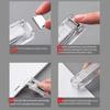 Portable Binder Clip Stapler No Hole Punching Metal Clip Stapler Reusable Office Document Binder Dispenser for Office And Home Use