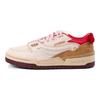 Disney X Li Ning 001 BTC Serie Pinocchio Pelle Sintetica Antiscivolo Resistenti all'Usura Scarpe da Skate Basse Sneaker Donna Bianco Marrone AGCT060-1