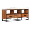 TV Cabinet 110 X 30 X 45 Cm Solid Acacia Wood