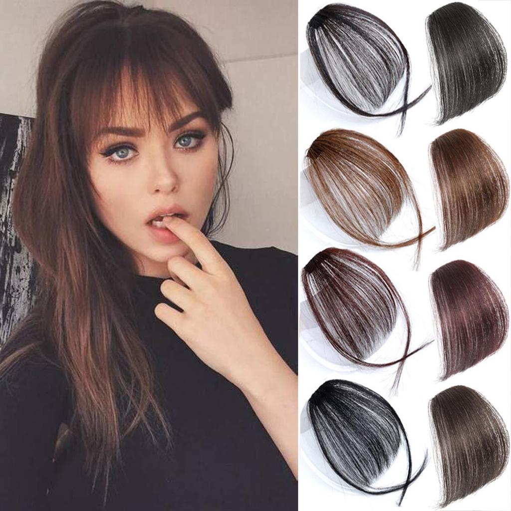 Mèche Frontale à Clip Mèche Frontale Clip-in Frange Avant Cheveux Femmes Clip-in Cheveux Clip Extension Sur Accessoires Cheveux