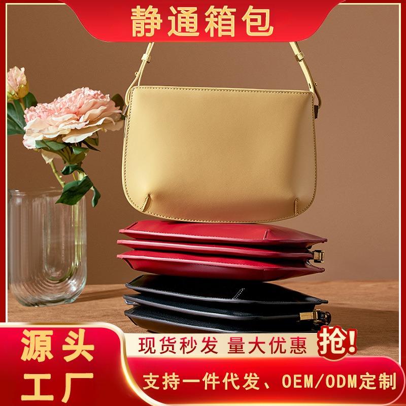 Women's Bag Leather Underarm Bag New Simple and Versatile High-end Handbag Bag Can Be