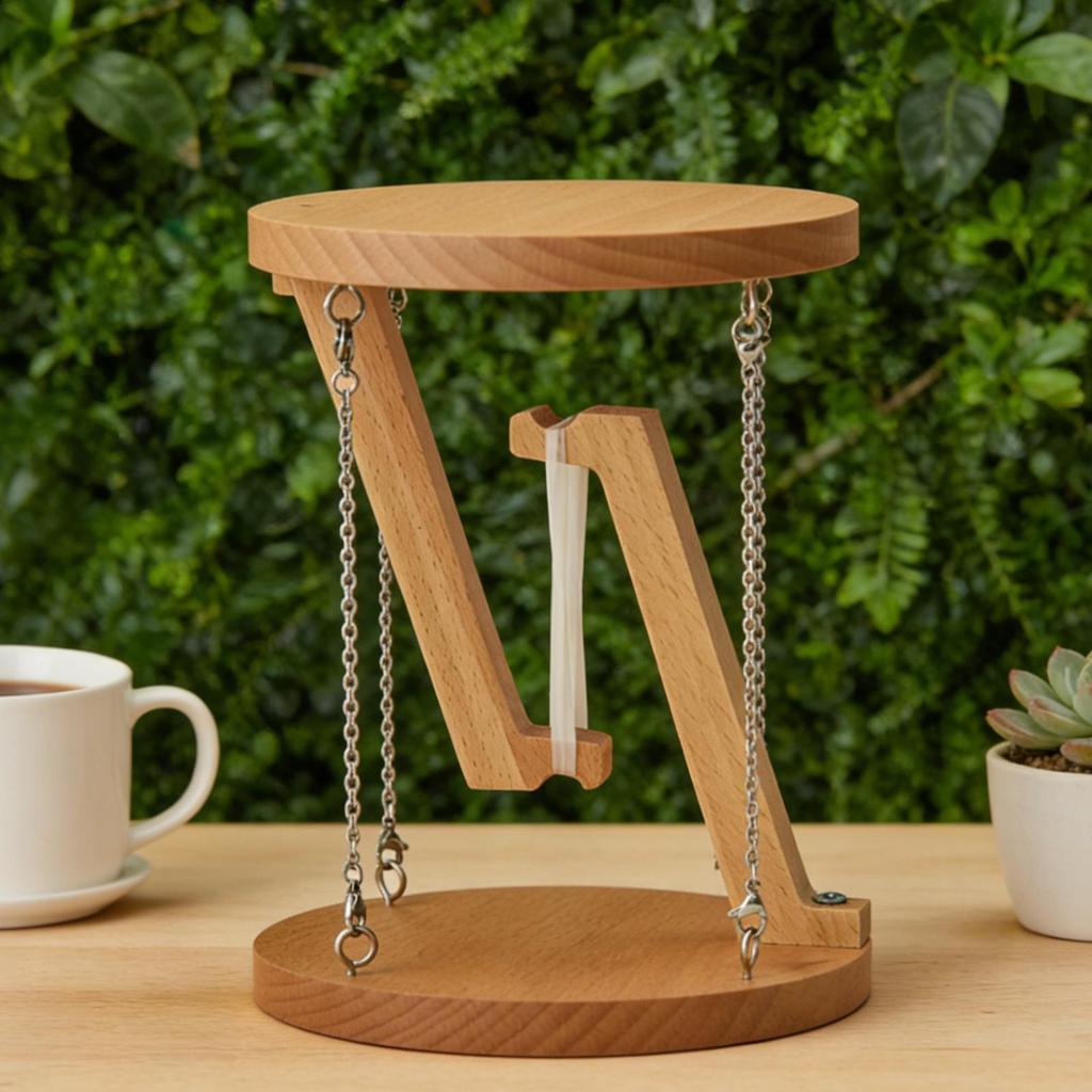 Suspended Storage Rack Tensioned Overall Structural Model Ornament Scientific Wooden Floating Decoration Floating Illusion State
