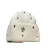 Fashionable Cross-stitch Luxury Colorful Knitted Beanie - Winter Outdoor Warm Soft Plush Earflap Hat