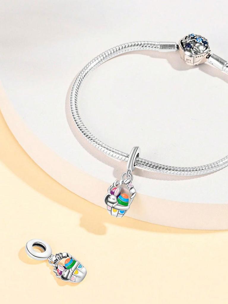 Charms Plata Easter Bunny Surprise Egg Reindeer Beads For Charmsoriginales Bracelet Beads Jewellery Making Women'S Gift