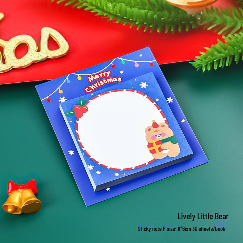 Kreative Cartoon Weihnachts-Haftnotizen - Niedliche Memo-Papier-Geschenke für Schüler