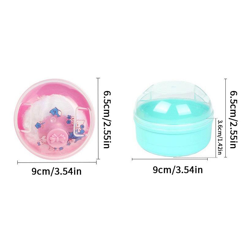 Nádobka na pudrovací houbičku Pouzdro na dětskou houbičku Pro domácí použití Cestování Dětský pudr Hromádková krabička Přenosná Znovu plnitelná Dětská tělová kosmetika