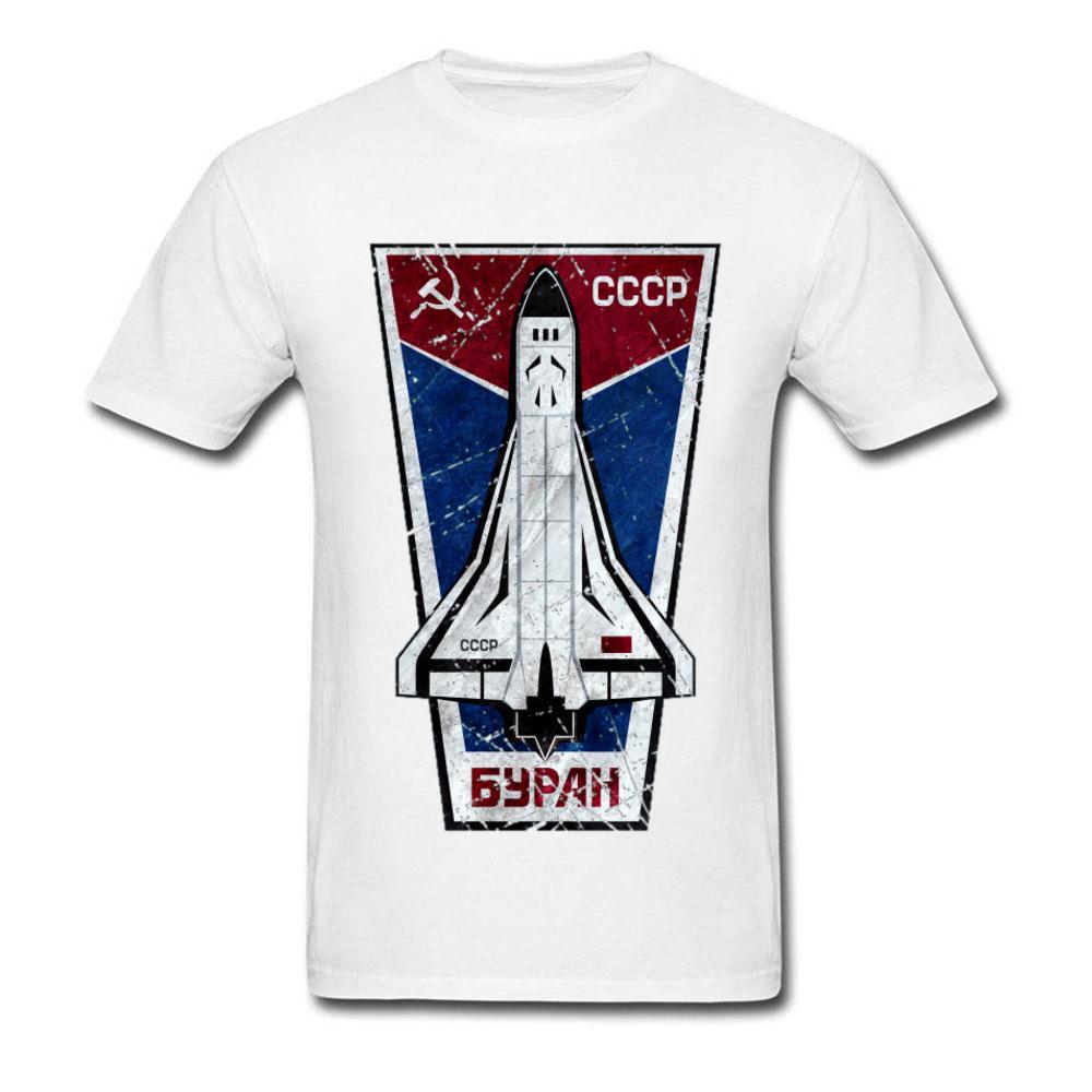 Russia CCCP T-Shirt Men Cotton Top Space Plan Soviet Cosmonaut 1961 TShirt Male Tshirt USSR Yuri Gagarin Streetwear Vintage Tee