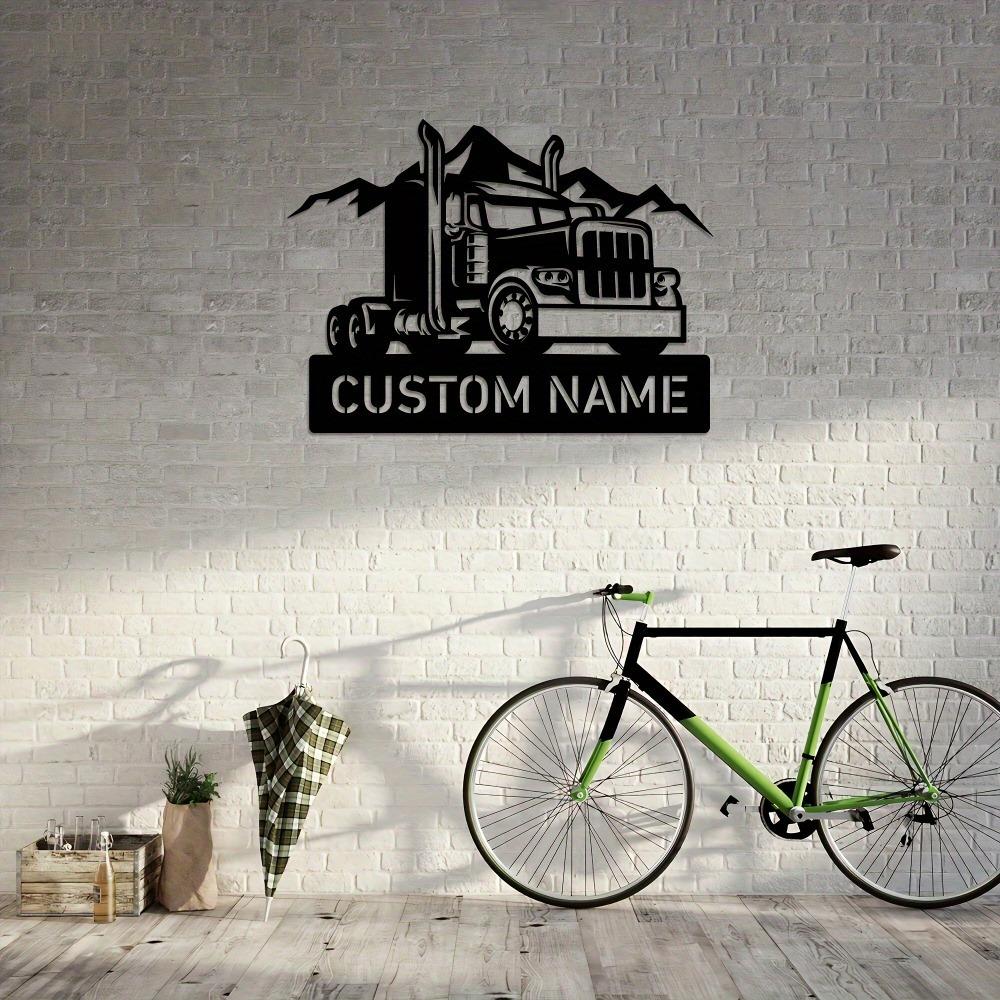 Retro Metal Truck Wall Art Rustic Garage Decor Outdoor Sign Festival Gift Sculpture