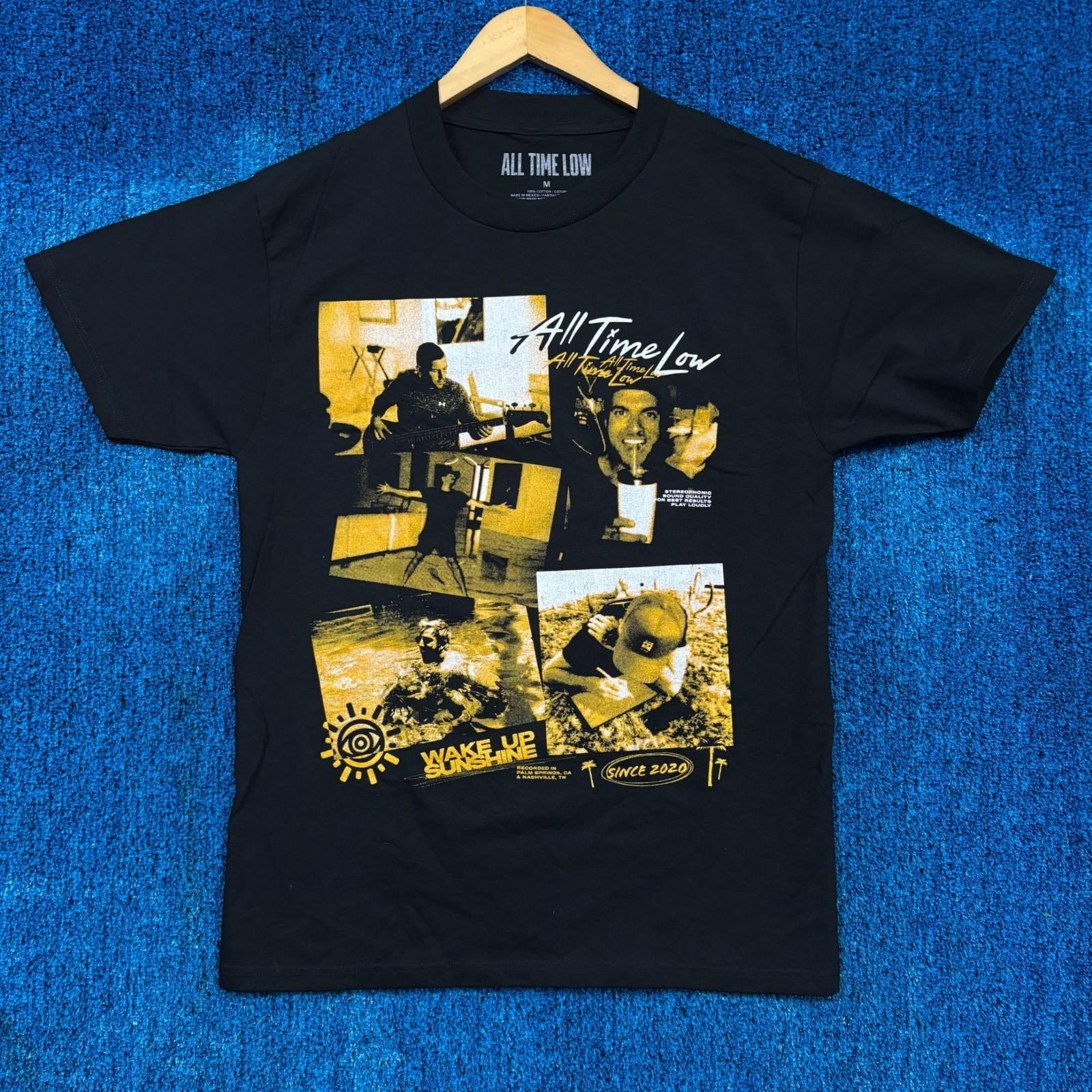 All Time Low Wake Up Sunshine Rock T-Shirt Size Medium Unisex T-Shirt S