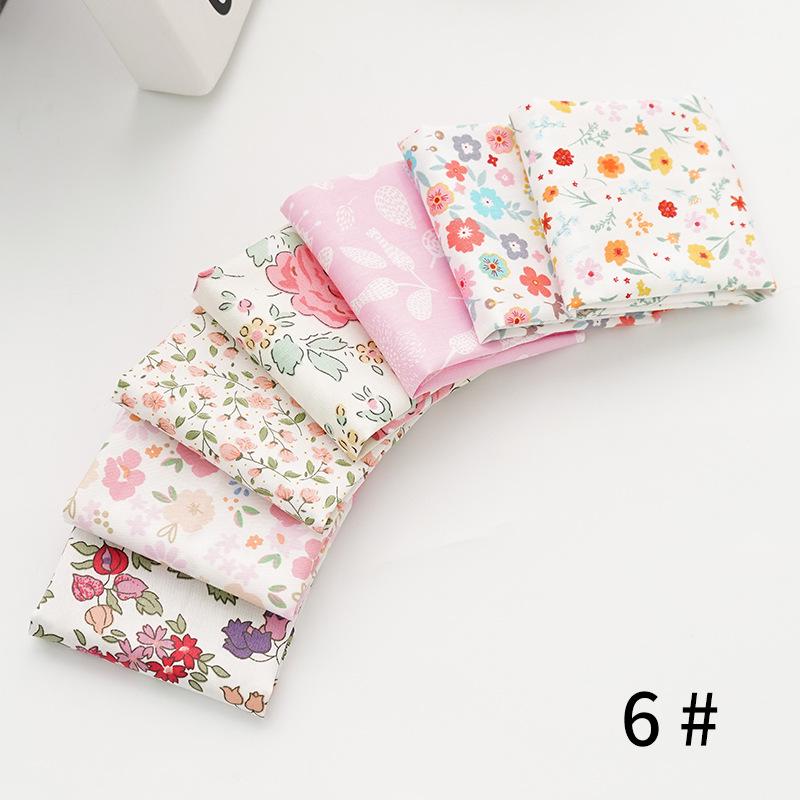 Pure Cotton Patchwork Fabric Set - Printed Fabric Scraps for Doll Clothes & Hair Ties, Handmade DIY Projects