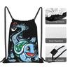 Custom S-Squirtles Drawstring Bags Women Men Lightweight Manga Sports Gym Storage Backpack