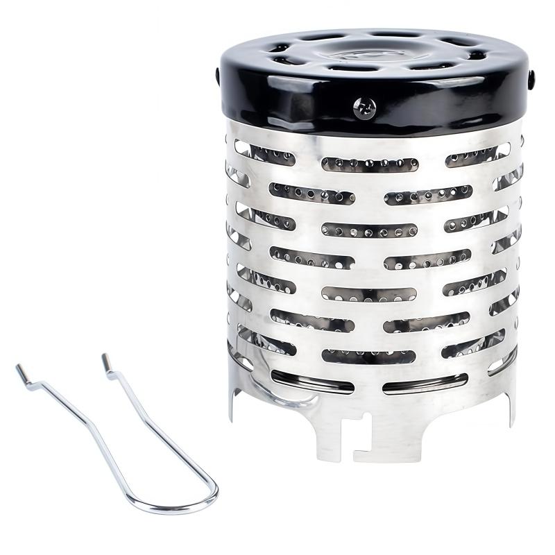 Camping Mini Heater Portable Stainless Steel Tent Stove Heating Cover for Hiking Traveling BBQ