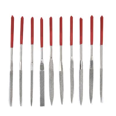 Set di lime ad ago da 10 pezzi Temperato Robusto Durevole Manico confortevole Lime per gioielli convenienti 5x180mm