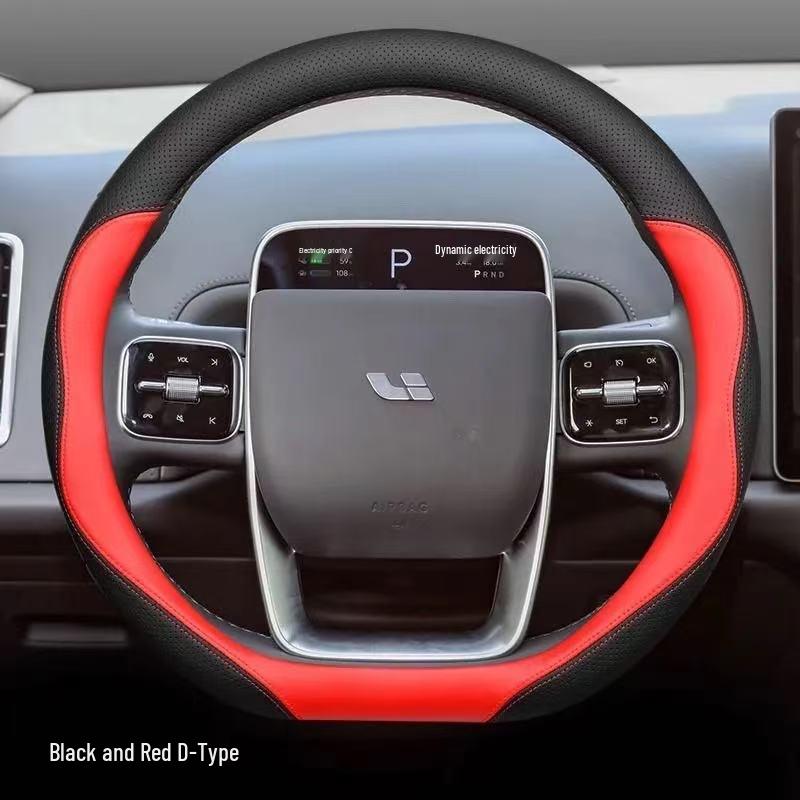 Ideal L6-L9 Steering Wheel Cover: Anti-Slip, Lightweight Nappa Leather, All-Season. 38 cm