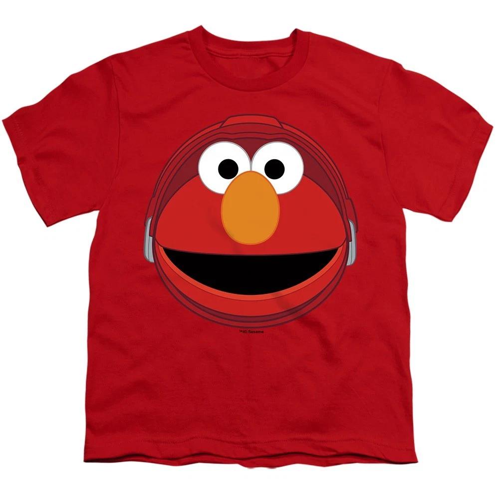 Sesame StrFFt  Mecha Elmo Face  Child T-Shirt 4XL
