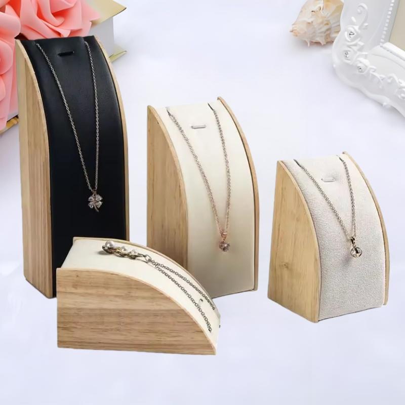 Beautifully Crafted Wood Jewelry Display Stand with Pendant Holder for Elegant Presentations