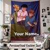 Custom Tapestry Wall Hanging, Die drei Fragezeichen Personalized Name Text Home Wall Decor