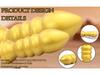 Golden Mushroom Irregular Dildo Beads for Men & Women - Threaded Anal Dilator Adult Toy