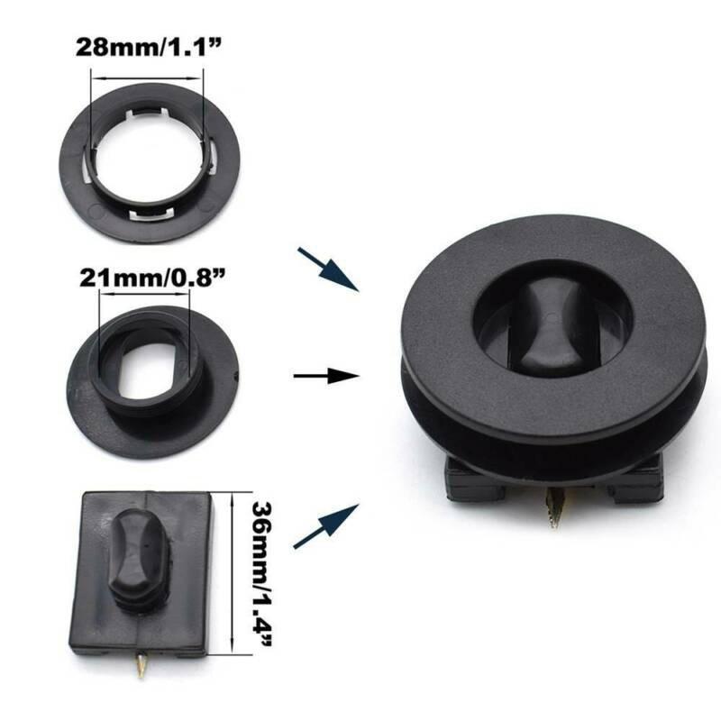 2Pcs Universal Car Floor Mounting Points Carpet Mat Mats Clips Fixing Grip Clamps Black Anti-Slip Floor Holders Sleeves