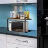Kitchen Shelf Countertop Storage Rack Double-Layer Oven Microwave Oven Shelf Desktop Storage Rack Kitchen Baker's Rack