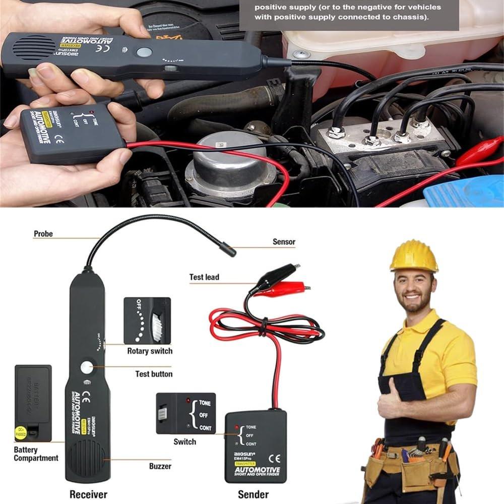 EM415 Automotive Wire Breakage Electronic Detection Tool  6-42V DC Scanner Car Short Circuit Wire Repair