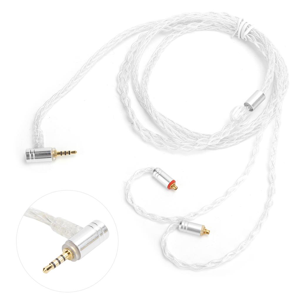 25 Core Silver Plated Cable OFC Upgrade Audio Cable for MMCX Connector for Shure SE215Transparency 2.5 Balanced Head