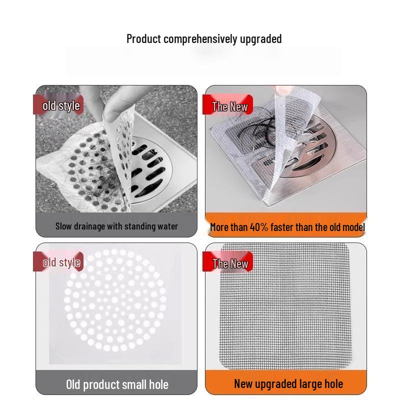 Encrypted Hair Catching Drain Filter for Kitchen and Bathroom Floors