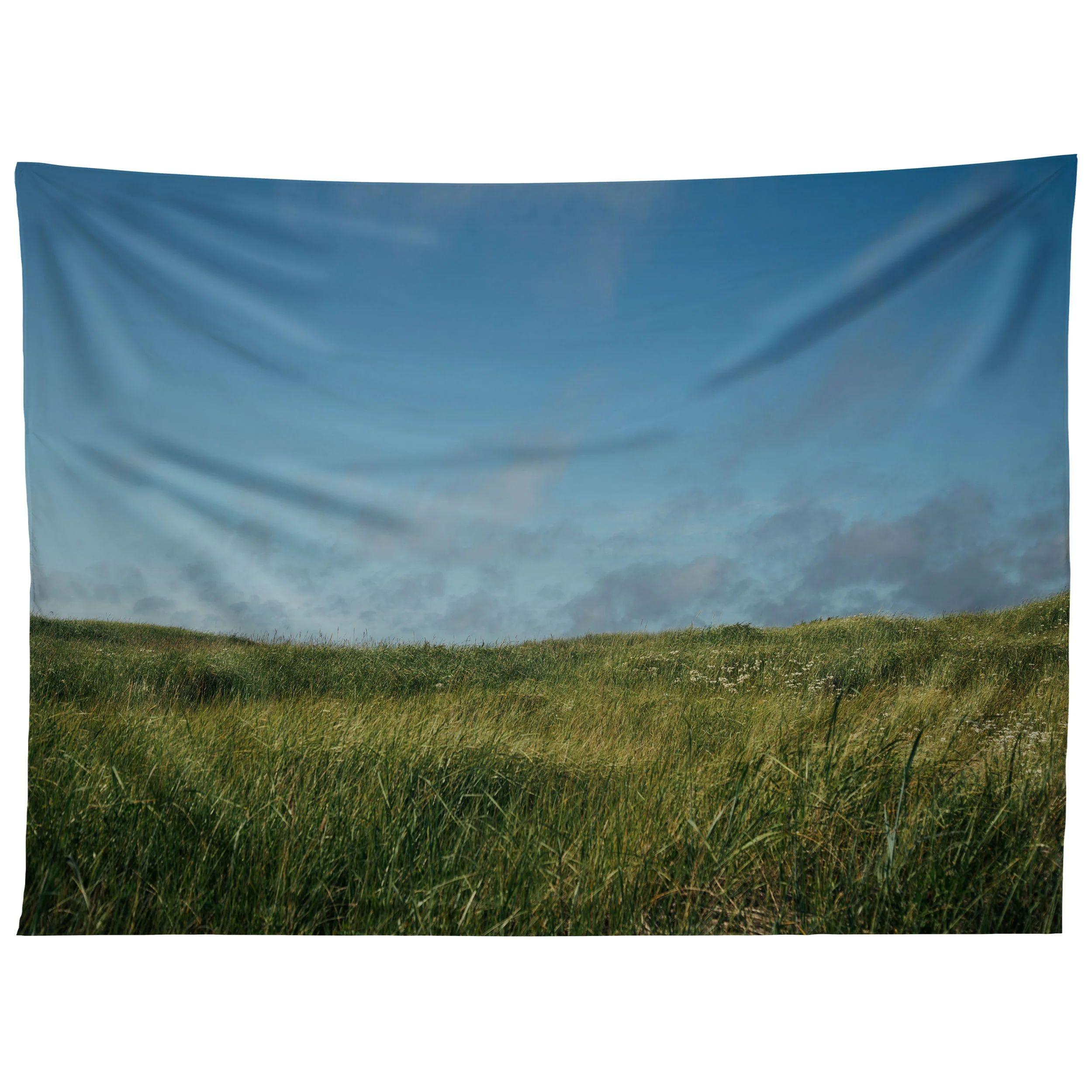 Tapestry grassy field 75x100 чёрный