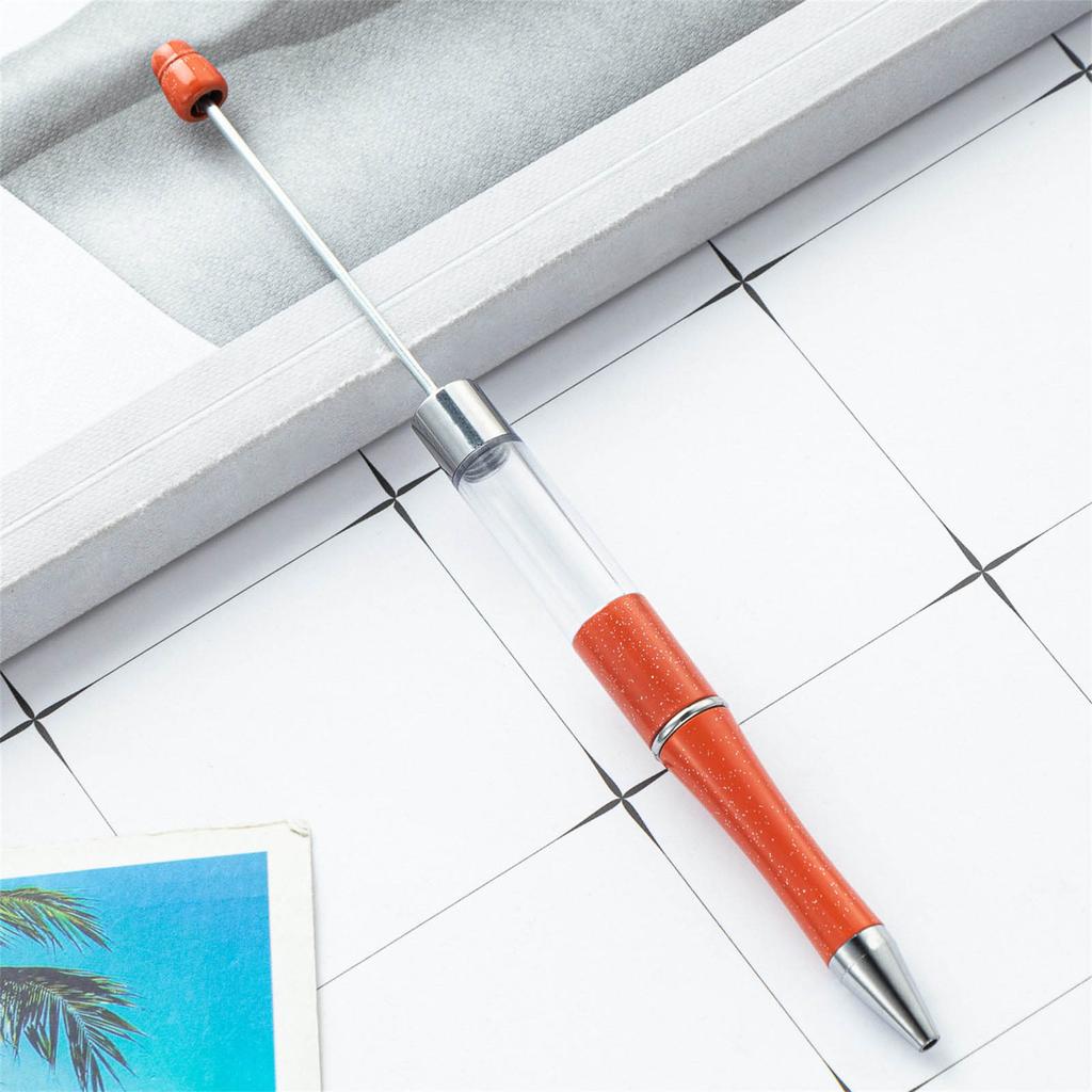 6x Bead Pen Beadable Ballpoint Pen Blank Pen Smooth Writing Pen 1.0mm Signature Pen Bead Rollerball Pen School Supplies