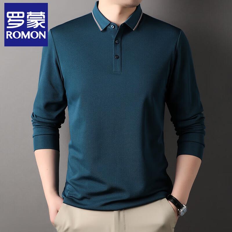 Luomeng Men s Long-Sleeve Polo Shirt L