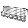 Black Metal Kitchen Bathroom Wall Shelf for Spices and Cosmetics