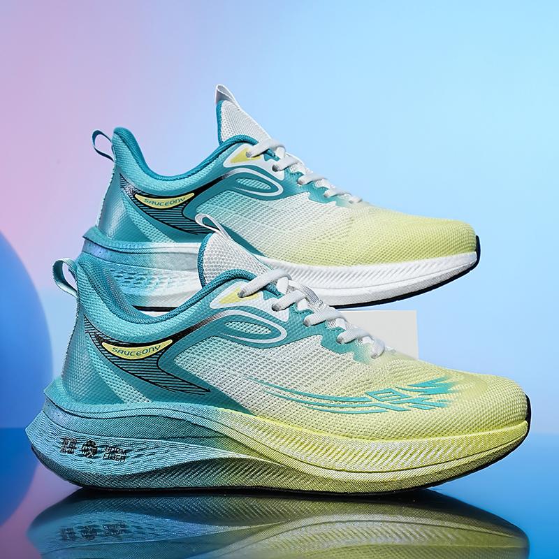 

Горячие продажи высококачественных мужских кроссовок для бега, модные толстые подошвы, амортизирующие сверхлегкие кроссовки, нескользящие кроссовки для марафона EU38