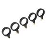 5pcs Fishing Rod Hook Holder Rubber Circle Stainless Steel Fishing Pole Hook Keeper for Bait ToolM