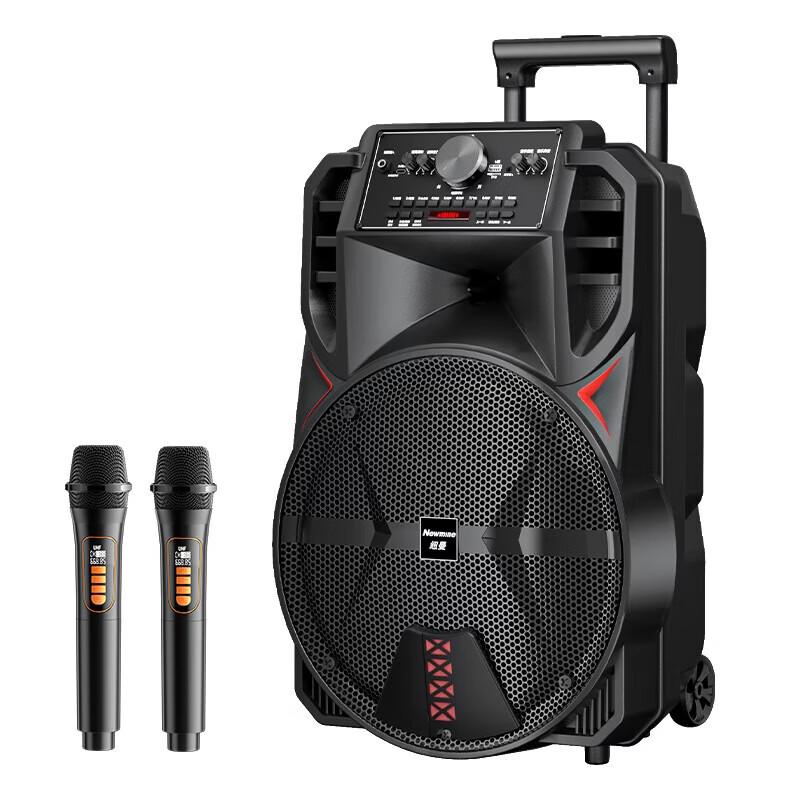 Newmine N509 Portable Bluetooth Karaoke Trolley Speaker CN Plug (adapter Included)