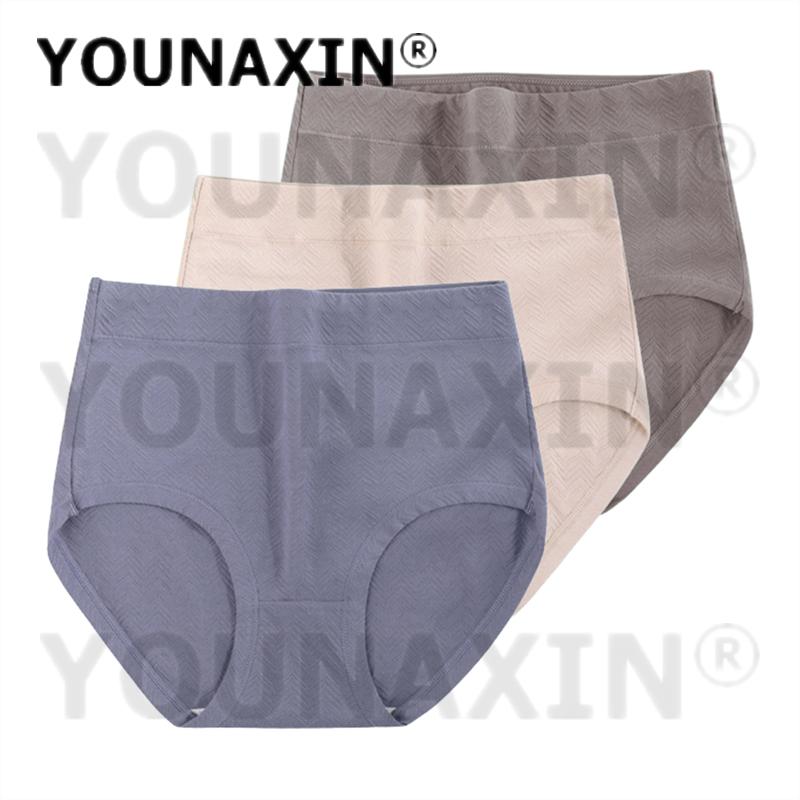 3 stykker truser i stor størrelse dameundertøy Høy midje undertøy bomull underbukser jenter store truser underbukser XL 2XL 3XL 4XL 5XL 6XL