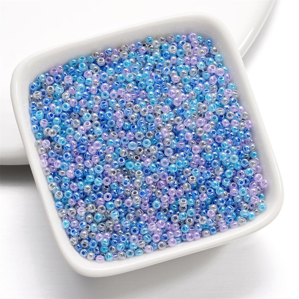 10g/Lot 2mm Mixed Color Glass Seed Beads Round Spacer Bead For DIY Earrings Bracelet Necklace Jewelry Making Accessories