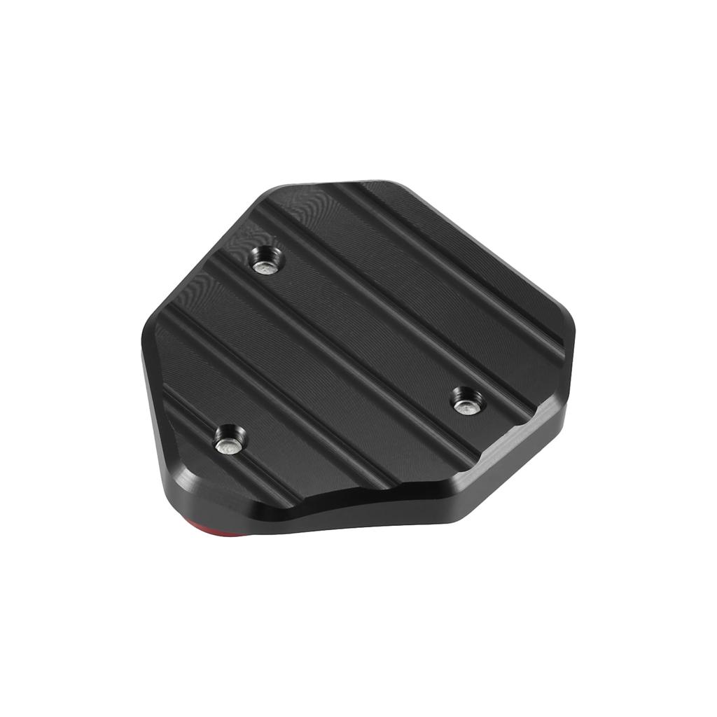 X AUTOHAUX Motorcycle Kickstand Extension Enlarger Pad Side Stand Support Plate for Honda CB1300 2020-2023 (Black/Red)