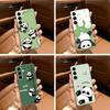 Chubby Cute Panda Clear Phone Case for Samsung Galaxy A71, A70, A52, A51, A40, A30