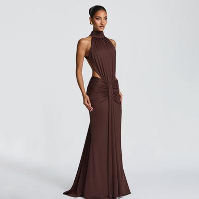 Damen temperamentvoll elegant Bankett Abendkleid langes Kleid Europäischer und Amerikanischer Stil Mode sexy enges Kleid