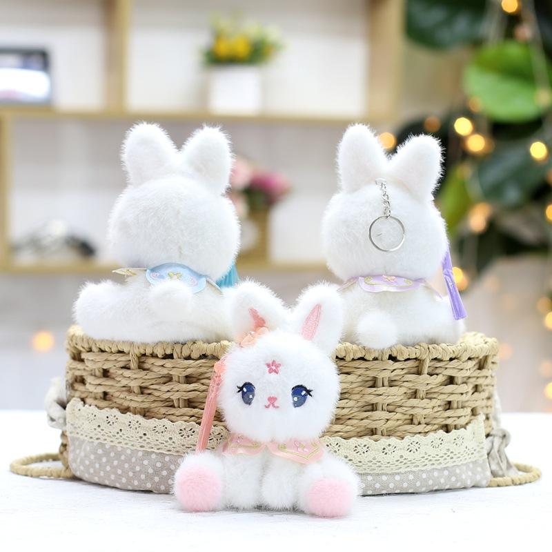 New Cute and Cute Little Rabbit Pendant Plush Toy Dolls and Bags and Exquisite Keychain