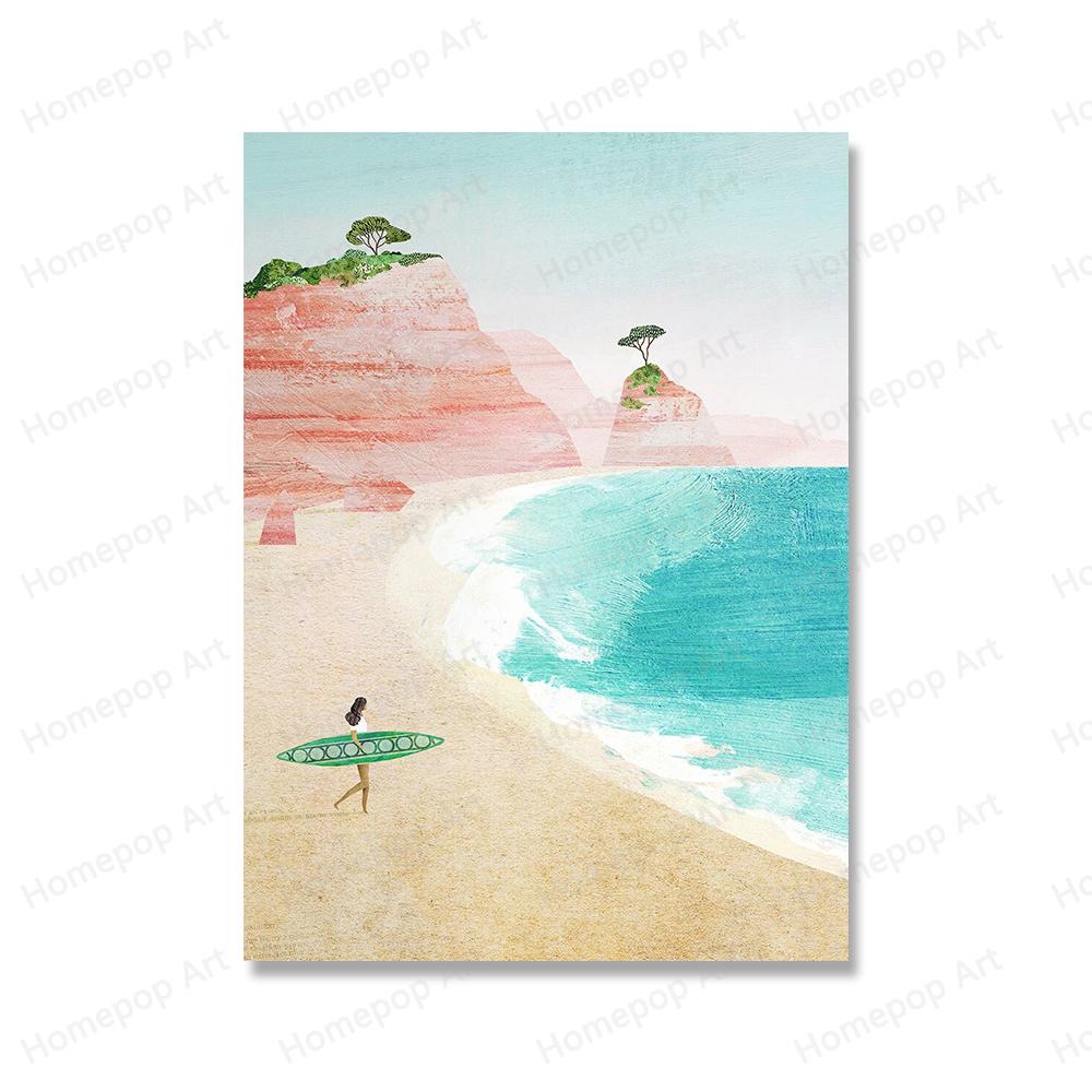 

Холодная вода, дикое плавание, холст, картина, принты, пейзаж, реки, озера, постеры, тропический пляж, настенные художественные фотографии для декора гостиной 21x30cm No Framed зелёный/глубокий